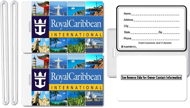 2x Royal Caribbean Cruise Line Luggage Baggage Suitcase Travel Trip Name ID Tags for sale online ...