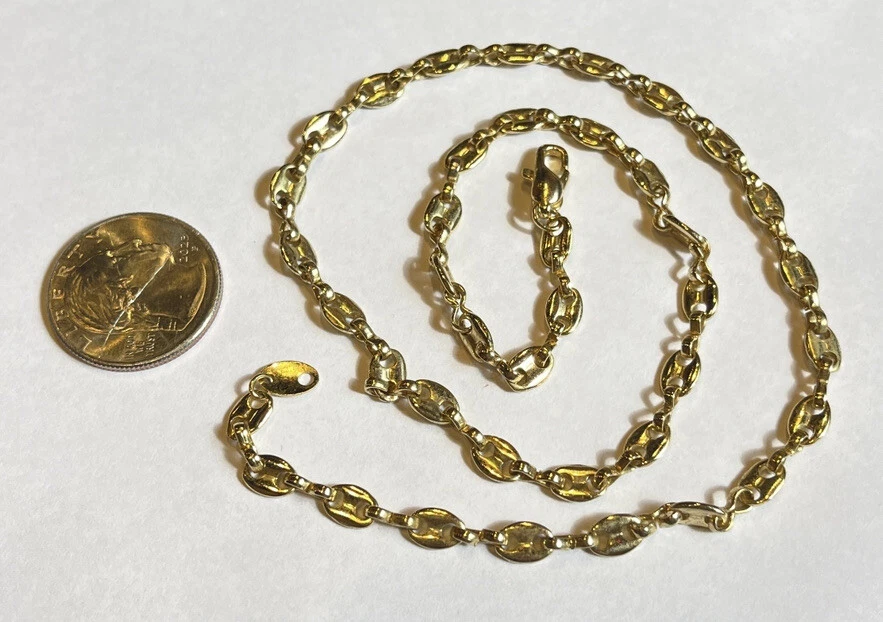 Gold plated on sale gucci link chain