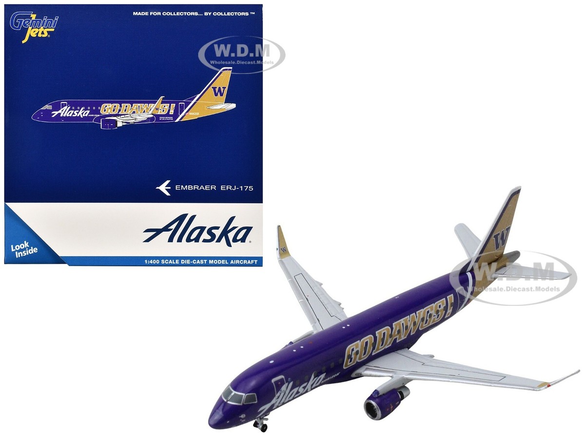 アラスカ　ハスキーズ　ERJ-175　1/400 Embraer ERJ-175 Commercial Aircraft 