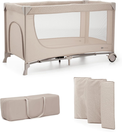 Kinderkraft JOY 2 Lettino Bambino 2 in 1, Culla Viaggio, Pieghevole, Giocattoli, - Foto 12 di 12