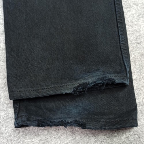 Vintage Levis 501 Herren Jeans W35 L31 (Etikett: W38 L32) Schwarz Straight Made in UK - Bild 12 von 12