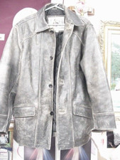 Urban Cowboy Distressed Leather Jacket Medium Pre-Owned Ships Day of Purchase