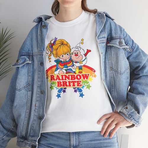 Vintage 1980s Rainbow Brite T-shirt | Unisex Retro Top with Iconic Design Tee - Picture 7 of 33