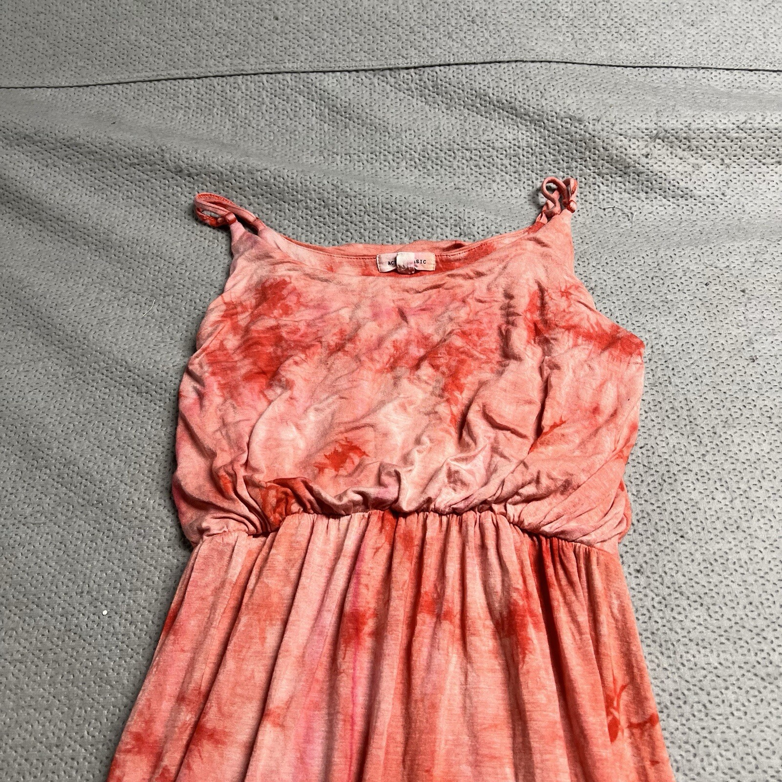 Active Basic Pink White Tie Dye Spaghetti Strap M… - image 2