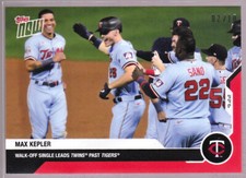 Max Kepler Minnesota Twins Walk-Off Tigers on 9.22 2020 TOPPS NOW #299 Red 02/10