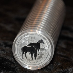 SEALED-ROLL-2014-AUSTRALIAN-1-2-OUNCE-SILVER-LUNAR-034-YEAR-OF-THE-HORSE-034-AUSTRALIA