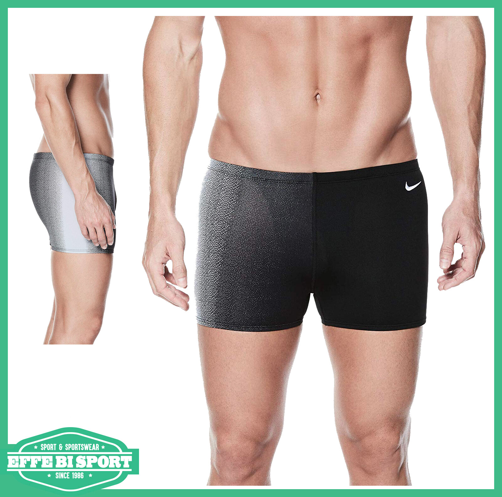 Costume Da Bagno Uomo Con Coulisse | Slip Nuoto Nero | Tessuto Elastico E Asciugatura Rapida - Foto 7