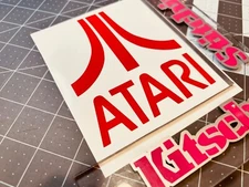 Atari Die Cut Vinyl Decal Many Sizes/Colors FREE Ship