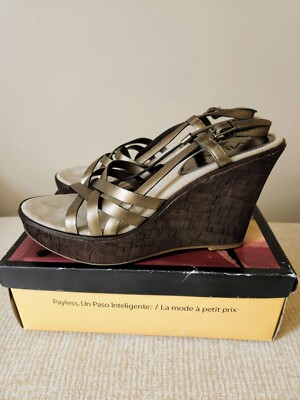 Montego Bay Club Petina Wedge Sandal Bronze Size
