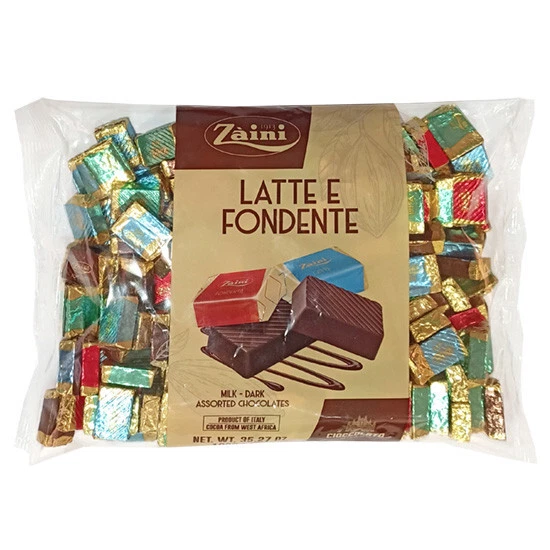 CIOCCOLATINI LATTE E FONDENTE ZAINI ASSORTITI 1Kg