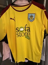 Puma Burnley FC Manchester England The Away Soccer Jersey Yellow Rare BNWT