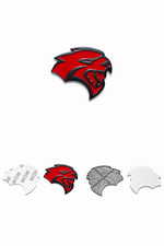 Mini Srt Hellcat Badge Red And Black 3x2 Inch Charger Challenger Durango 09-26 Mini Srt Hellcat Badge Red And Black 3x2 Inch Charger Challenger Durango 09-26