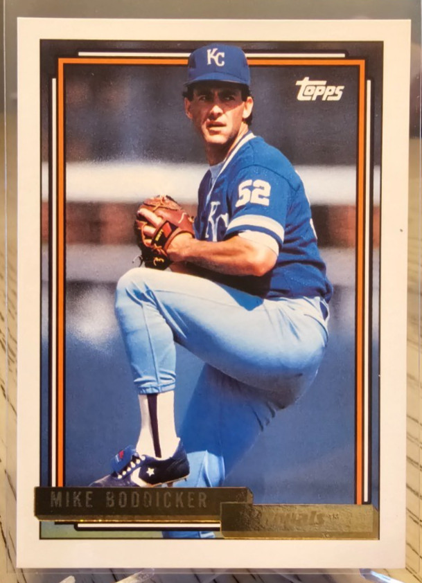 1992 Topps Gold Mike Boddicker #106 Kansas City Royals