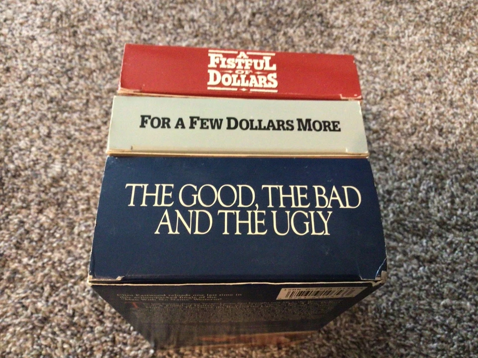 Clint Eastwood VHS Trilogy MGM Good Bad Ugly, Fist Full Dollars, For a Few More - Image 4 of 4