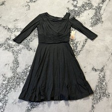 Nue by Shani Womens Size 6 Gray Cold Shoulder Fit Flare Cocktail Dress NWT