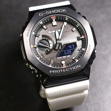 Casio G-SHOCK GBM-2100B-7AJF Metal Covered Solar Bluetooth White Men's Watch JPN