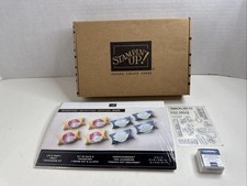 Stampin Up LET'S PARTY TREAT PACKAGING KIT 156992 Stamps Ink Block Cut Outs