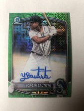 2025 Bowman Chrome Prospects Auto Yorger Bautista #BMA-YB Green  /99 (AU)