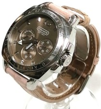 Coach Quartz Ladies Watch 43mm Stainless Steel Used 80 Characters