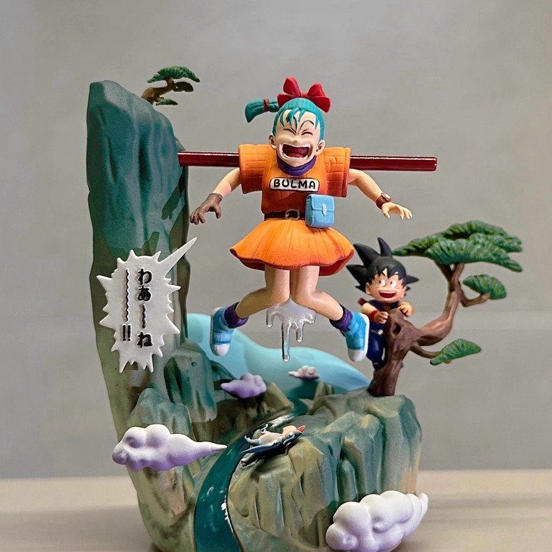 KZ Studio Dragon Ball Bulma Resina Modelo En Stock Niño Goku Estatua H8.4cm Nuevo