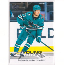 2025-26 Upper Deck Series 2 Young Guns 487 Michael Misa San Jose Sharks RC