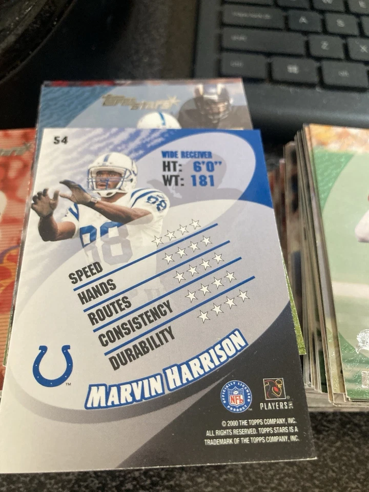 2000 TOPPS STARS FOOTBALL CARDS YOU PICK! - Image 2 of 2