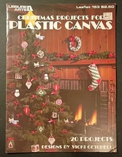 Leisure Arts 20 Christmas Projects for Plastic Canvas Vintage Leaflet 1979 #153 