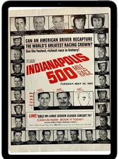 Indy 500 Print Ad 1967 Mario Andretti Indiana...