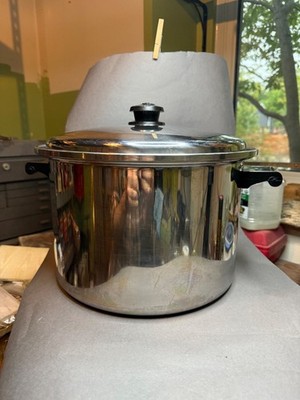 SALADMASTER 12 Qt Stock Pot X-LARGE 8''t by 12''d RARE Piece VG+ PreOwned READ D