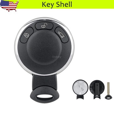 3 Button Key Fob Case Cover for Mini Cooper 2007 2008 2009 2010 2011 2012 2013