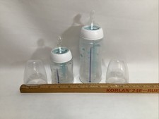 Lot of 2 NUK Anti-Colic Baby Bottles 10 Ounce  5 Ounce  