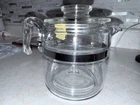Vintage Pyrex Flameware 4 Cup Glass Coffee Percolator 7754-B