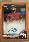 2023 Topps World Baseball Classic MJ Melendez Auto Orange /25 Puerto Rico PR