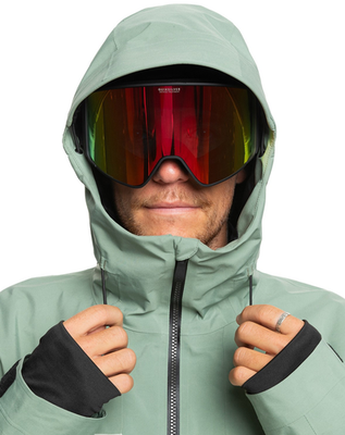 Quiksilver Forever Stretch GoreTex Snow Jacket Mens Sea Spray | eBay