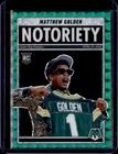 2025 Mosaic Matthew Golden Mosaic Green (Raw)