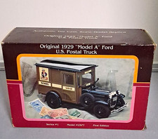 The Danbury Mint 124 1929 Ford Model A U.s. Postal Truck Greenblack 1st Ed
