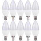10 x LED Leuchtmittel Kerze 7W = 40W E14 matt 560lm kaltweiß 6500K Tageslicht