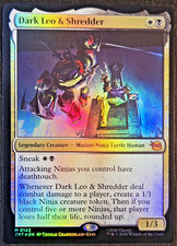MTG Dark Leo & Shredder 0142 Foil Mythic Teenage Mutant Ninja Turtles TMNT NM