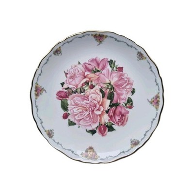 Royal Albert ''Albertine Rose'' Sammelteller 1990 Queen Mother's Flowers