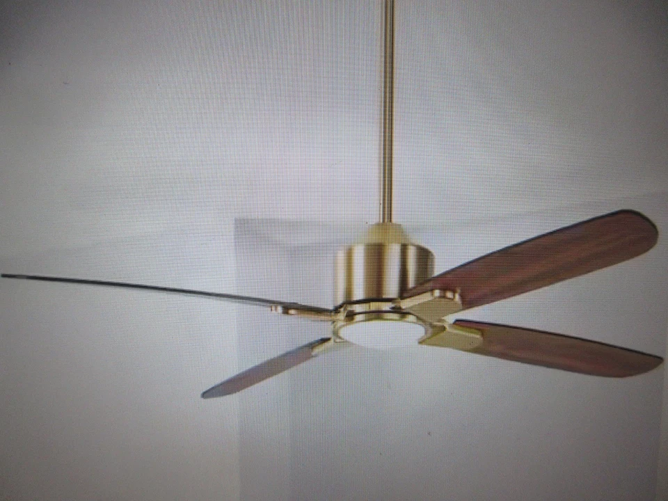 Hampton Bay Chelia 56 in. Indoor Gold LED Ceiling Fan with Reversible Blades - Image 2 of 4