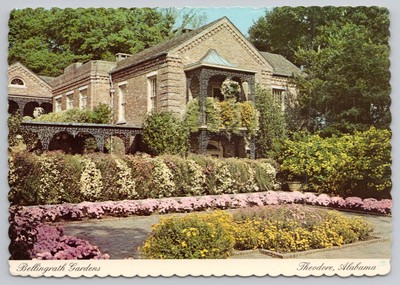 Bellingrath Gardens Home Theodore AL Alabama Scenic View Postcard Floral Walk