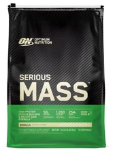 OPTIMUM NUTRITION SERIOUS MASS Vanilla 12lb Protein Powder Muscle Weight Gain