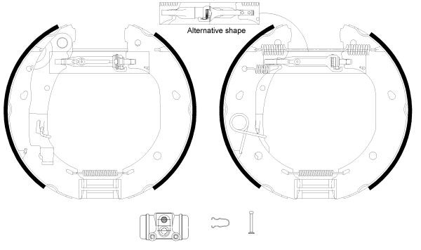 Textar Bremsbackensatz Hinten Passend FüR Fiat-image
