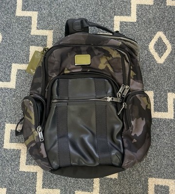 tumi alpha bravo green camo backpack Lark Luggage Online Zip front pockets (one with waterproof lining and air vent Tumi Backpack Green Bags for
