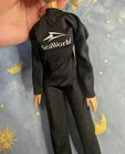 VTG Barbie SeaWorld Doll Wetsuit Outfit Black  Long Sleeve Wet Suit Sea World