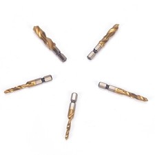 M3-M10 Hex Shank Titanium Plated HSS Hand Screw Thread Metric Tap Drill Bits -cx