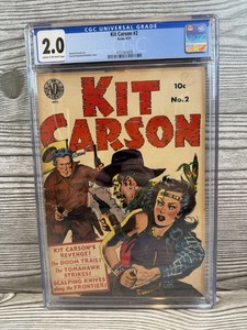Kit Carson #2 (Avon 1951) Golden Age Western Comic CGC 2.0