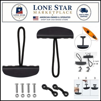 Lightweight Kayak Handle Set with Rust-Free Pad Eyes & Easy Install Screws