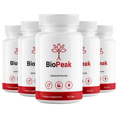 (5 Pack) BioPeak Men Enhancement Capsules Last Longer Stamina & Energy 60ct