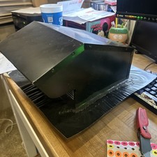 6 Inch Roof Vent Cap for Ventilation System with Damper Galvanized Steel Black